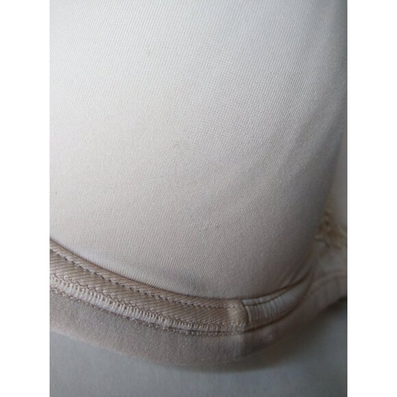 Vanity Fair 74380 Sz 38DD Beauty Back Full Figure Strapless Bra Rose Beige FLAW - Picture 3 of 9